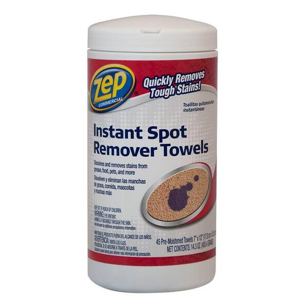 ZEP 14 oz. Instant Spot Remover Towels (45-Count Towel Per Canister) (Case of 6)