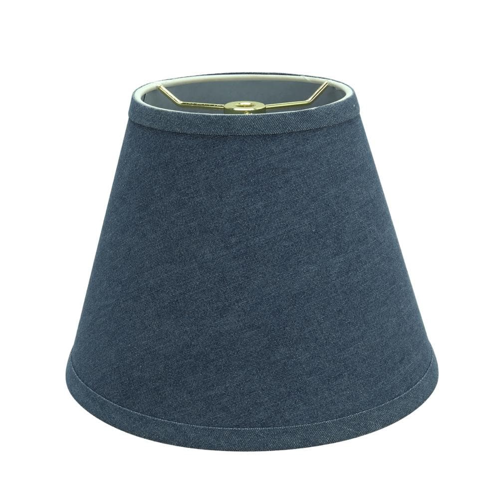 Denim Blue 9'' Empire Lamp Shade with Spider Attachment