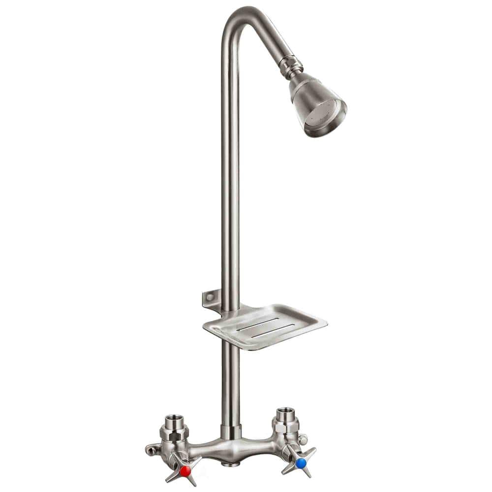 Wall Mount Outdoor Shower Fixture with Soap Dish price history on PriceWatchPro