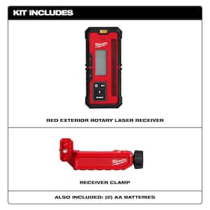 Red Exterior Rotary Laser Receiver