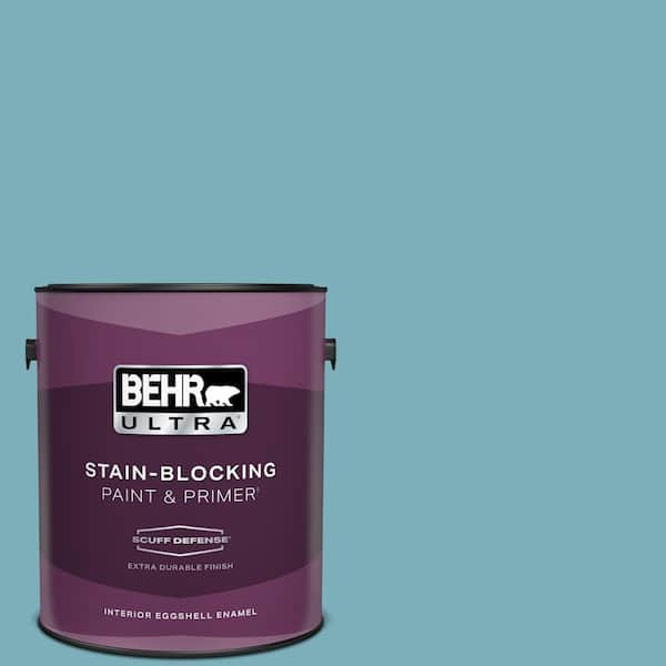 BEHR ULTRA 1 gal. #520F-4 November Skies Extra Durable Eggshell Enamel Interior Paint & Primer