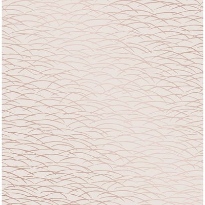 Rose Gold Wallpaper Home Decor The Home Depot