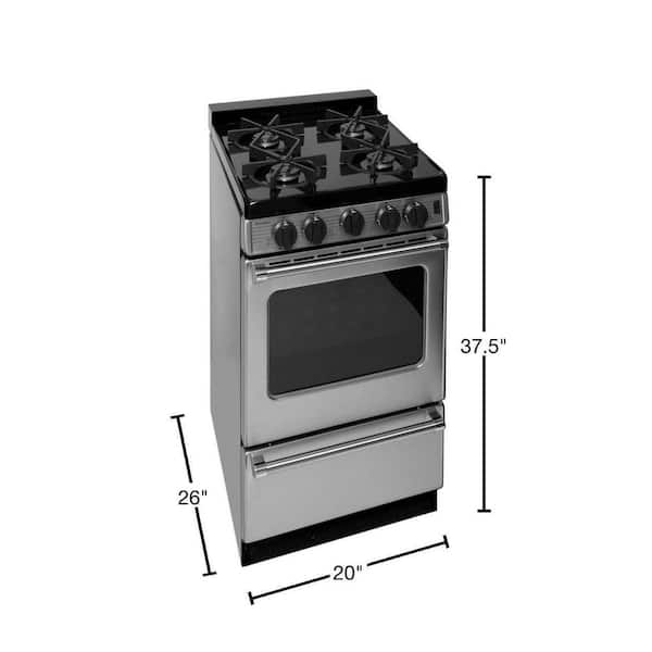 Unique Prestige 19.5 4 burner 1.6 cu. ft. Freestanding Gas Range