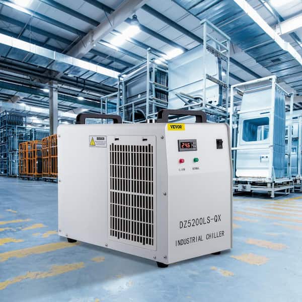Industrial Water Chiller CW5200DG 8.5L 1400-Watt 0.93HP Water Cooler Cools 5200 BTU/Hour Thermolysis Water Chiller