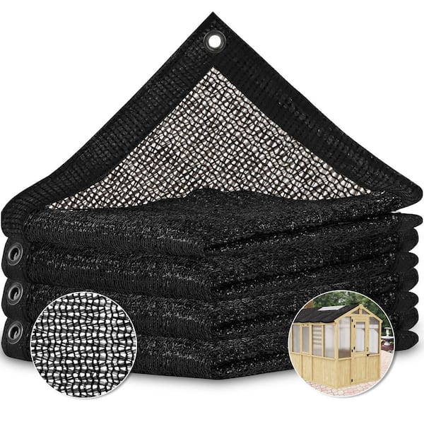 7.8 ft. x 9.5 ft. 50% Black Sun Shade Cloth with Grommets for wooden greenhouse