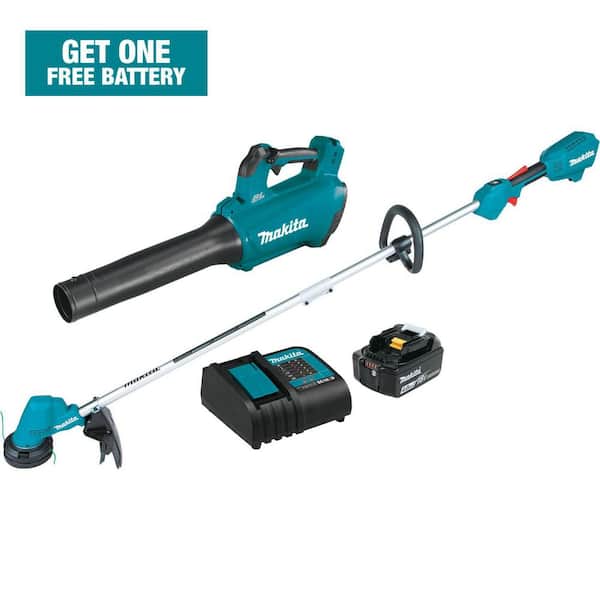 Makita 18-Volt 4.0 Ah LXT Lithium-Ion (Blower/String Trimmer) Brushless Cordless Combo Kit (2-Piece)