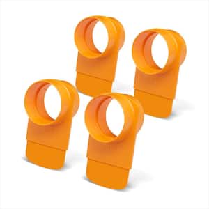 4 in. Integrated Blast Gate Clog Resistant, Anti Gap Tapered ABS Plastic Fitting for Dust Collection Systems (4-Pack)