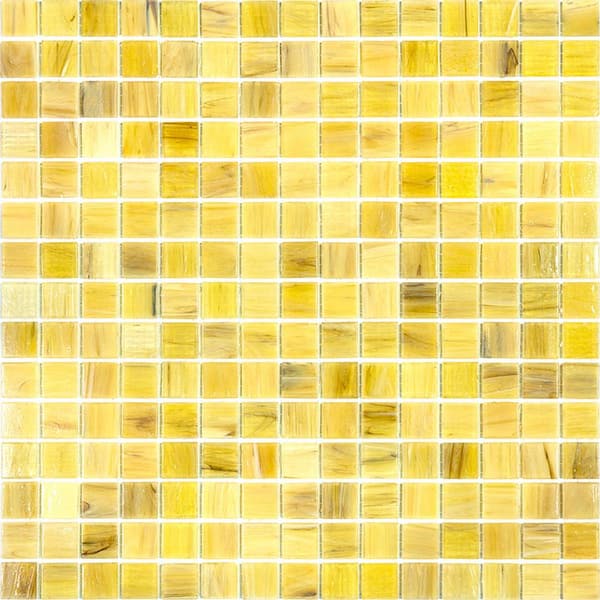 Apollo Tile Celestial 4" x 6" Glossy Cream Beige Glass Mosaic Uniform square Wall and Floor Sample Tile 0.13 sq. ft./Piece (1-Pack)