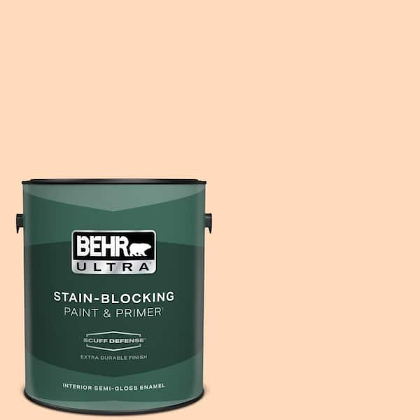 BEHR ULTRA 1 gal. #P210-2 Citrus Delight Extra Durable Semi-Gloss Enamel Interior Paint & Primer