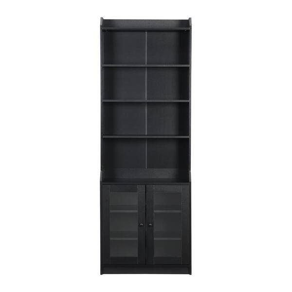 78.3 Elegant Tall Cabinet With Acrylic Panel Doors, Modern Living