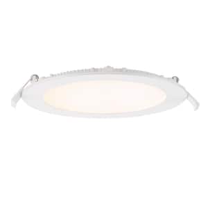 6 in. Round 800 Lumens Selectable CCT Integrated LED Canless Slim Panel Light