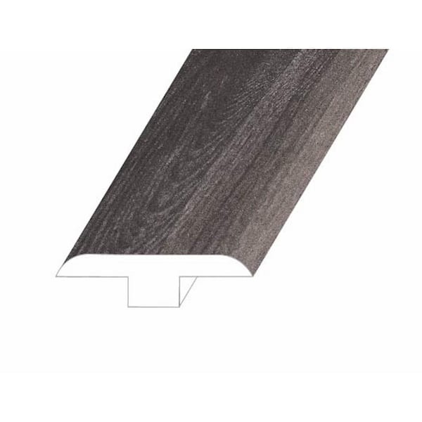 Veritas Rooted Graphite 0.5 in. T x 1.8 in. W x 94.5 in. L Vinyl T-Molding