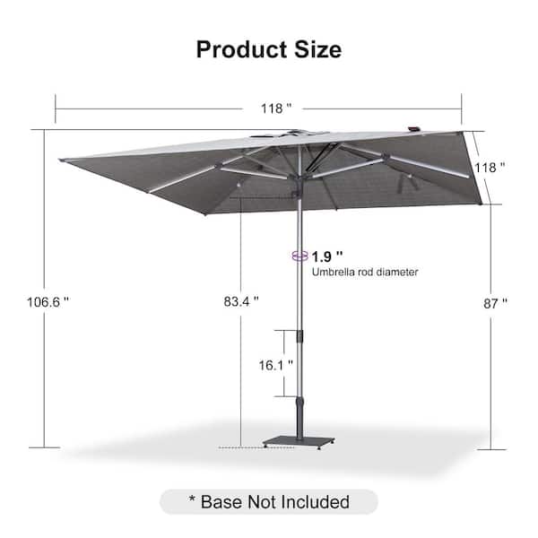 allen roth.7.5 patio umbrellas Allen Roth Offset Umbrellas