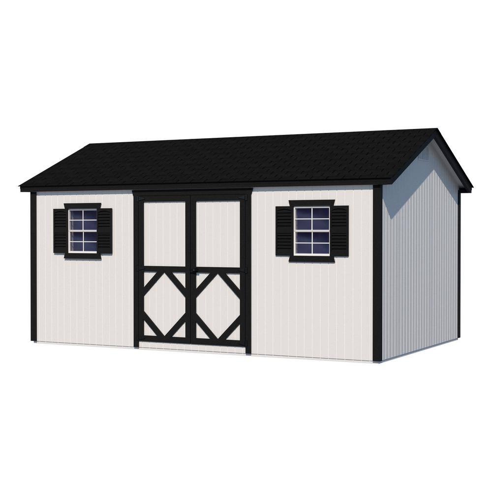 Classic Workshop 10 ft. x 14 ft. Outdoor Wood Storage Shed Precut Kit with Operable Windows (140 sq. ft.) -  Little Cottage Co., 10x14 CWS-PC