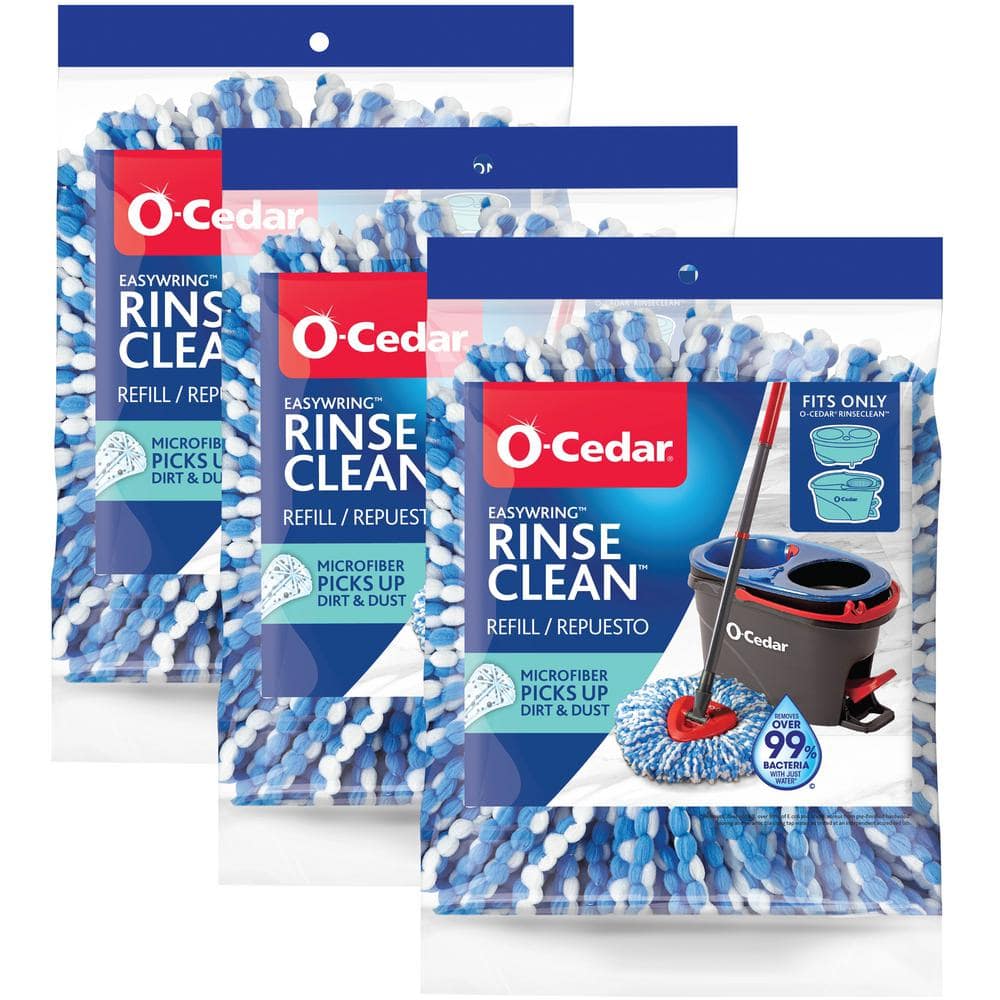 OCedar RinseClean Spin Mop Head Replacements, Machine Washable