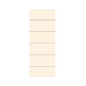 Modern Classic Series 24 in. x 80 in. Beige Stained Composite MDF Paneled Interior Barn Door Slab