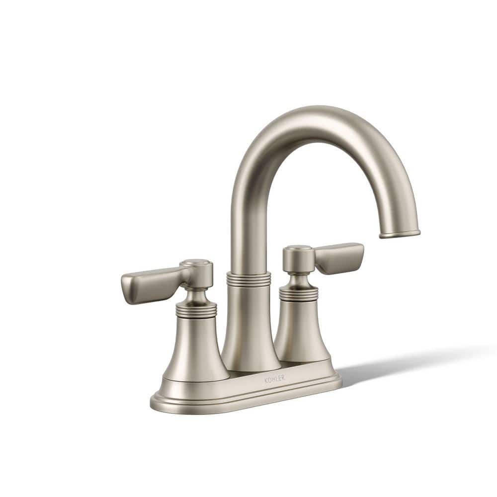 KOHLER Paces 4 in. Centerset Double Handle Bathroom Faucet in