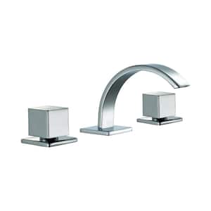 AB1326-PC 8 in. Widespread 2-Handle Luxury Bathroom Faucet in Polished Chrome