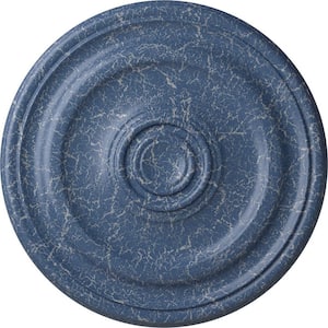 15-3/4 in. x 1-1/2 in. Devon Urethane Ceiling Medallion (Fits Canopies upto 3-5/8 in.), Americana Crackle