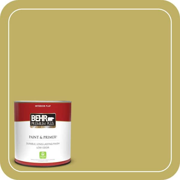 BEHR PREMIUM PLUS 1 qt. #PPU9-06 Riesling Grape Flat Low Odor Interior Paint & Primer