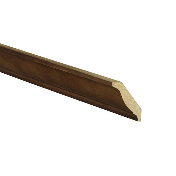 Home Decorators Collection 96 in. W x 2.325 in. D x 3 in. H Solid Wood Kitchen Cabinet Crown Molding in Manganite
