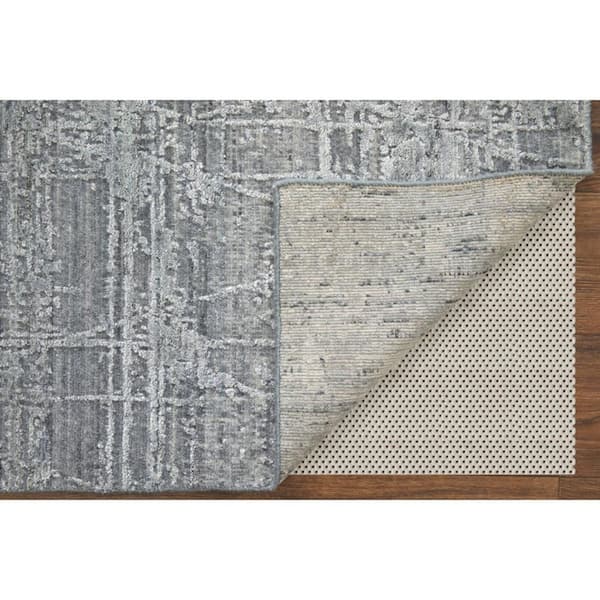 3 ft. x 5 ft. Gray, Silver Abstract Area Rug