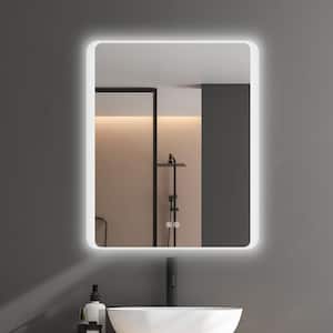 30 in. W x 36 in. H Rectangular Backlit Frameless Anti-Fog Dimmable Wall Mounted LED Bathroom Vanity Mirror in Silver