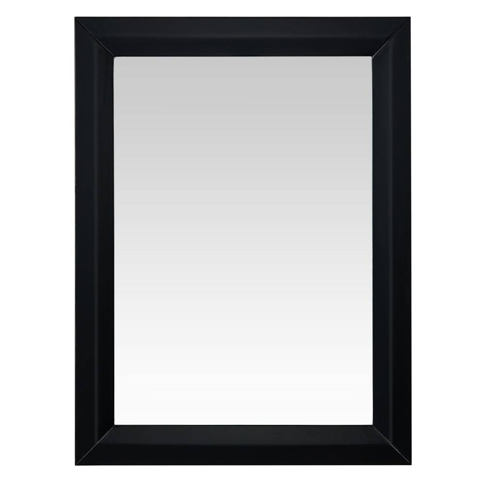 Ancerre Designs 24 in. x 31.5 in. Single Framed Wall Mirror in Onyx ...