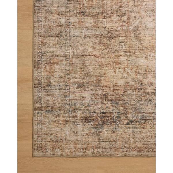 Anniston Clay/Charcoal 2 ft. 6 in. x 7 ft. 6 in. Machine Washable Runner Rug