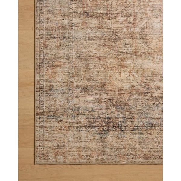 Anniston Clay/Charcoal 7 ft. 6 in. x 9 ft. 6 in. Machine Washable Area Rug