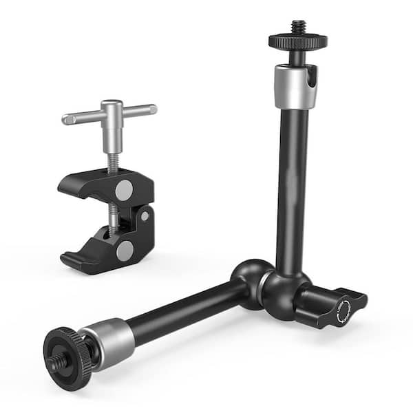 9.8in. Adjustable Friction Power Articulating Magic Arm SuperClamp with 0.25in. 0.37in. Thread Screw For Camera, Monitor