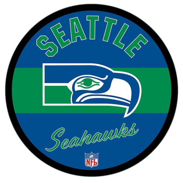 Evergreen Seattle Seahawks Vintage Round 23 in. Plug-in LED Lighted Sign
