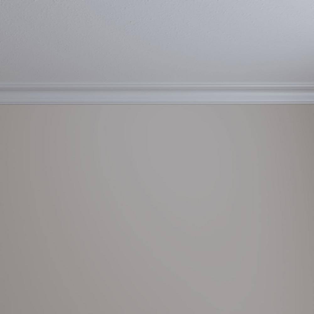 Jefferson White Urethane Traditional Crown Moulding 94.5"
