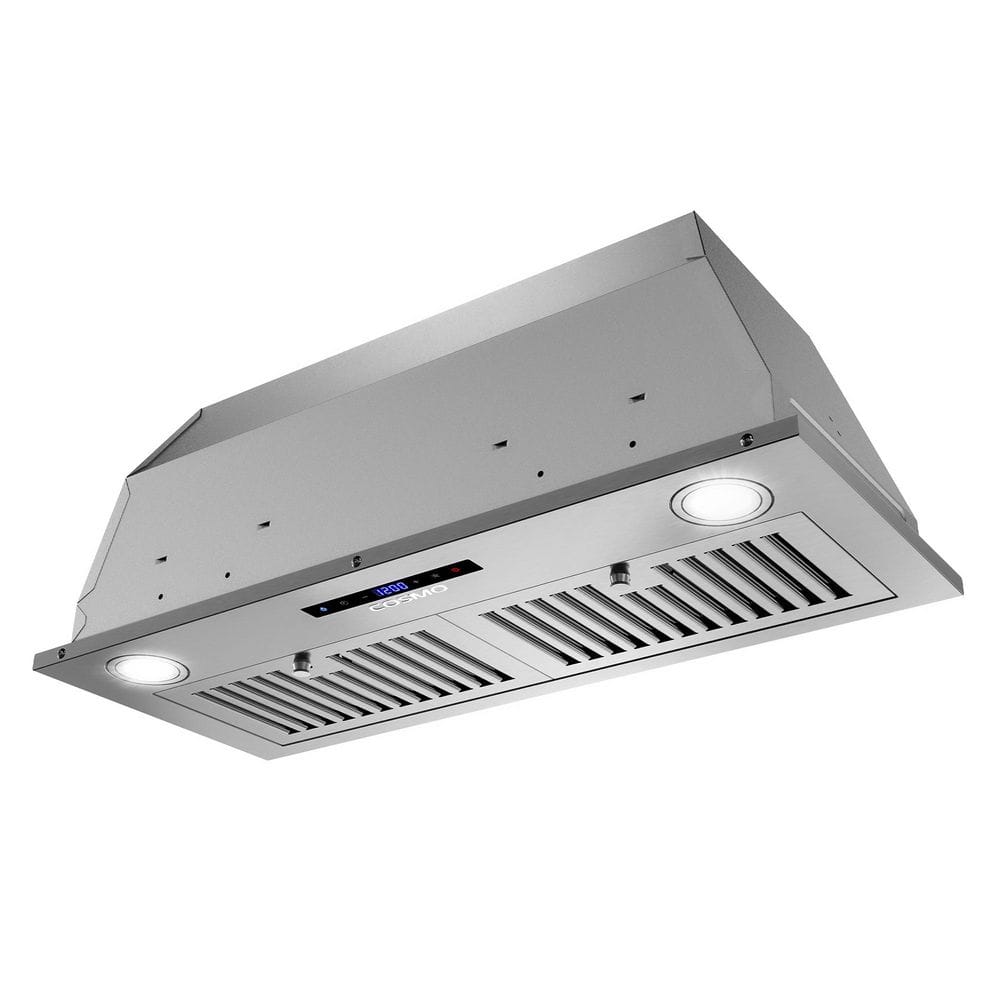 Cosmo 30-Inch Stainless Steel Insert Range Hood with LED Lights