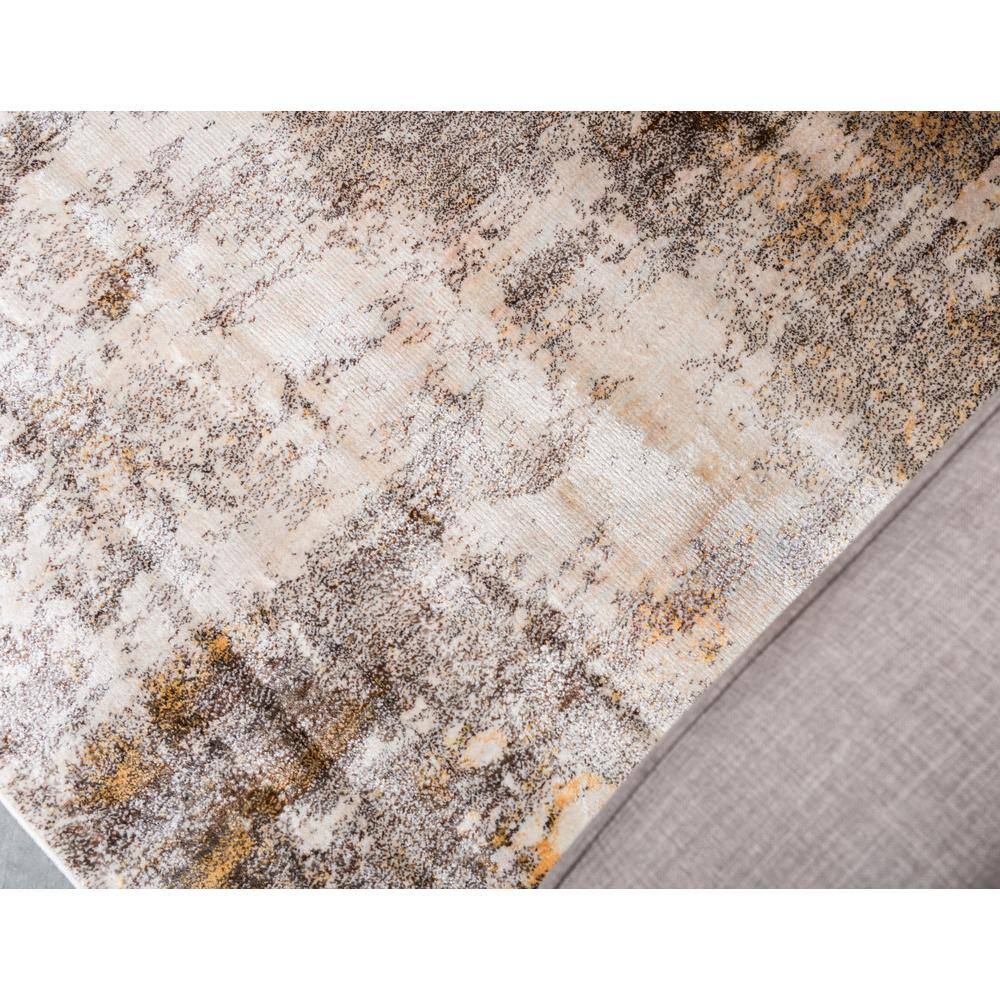 Ivory Beige Braided 9' x 12' Synthetic Easy Care Area Rug