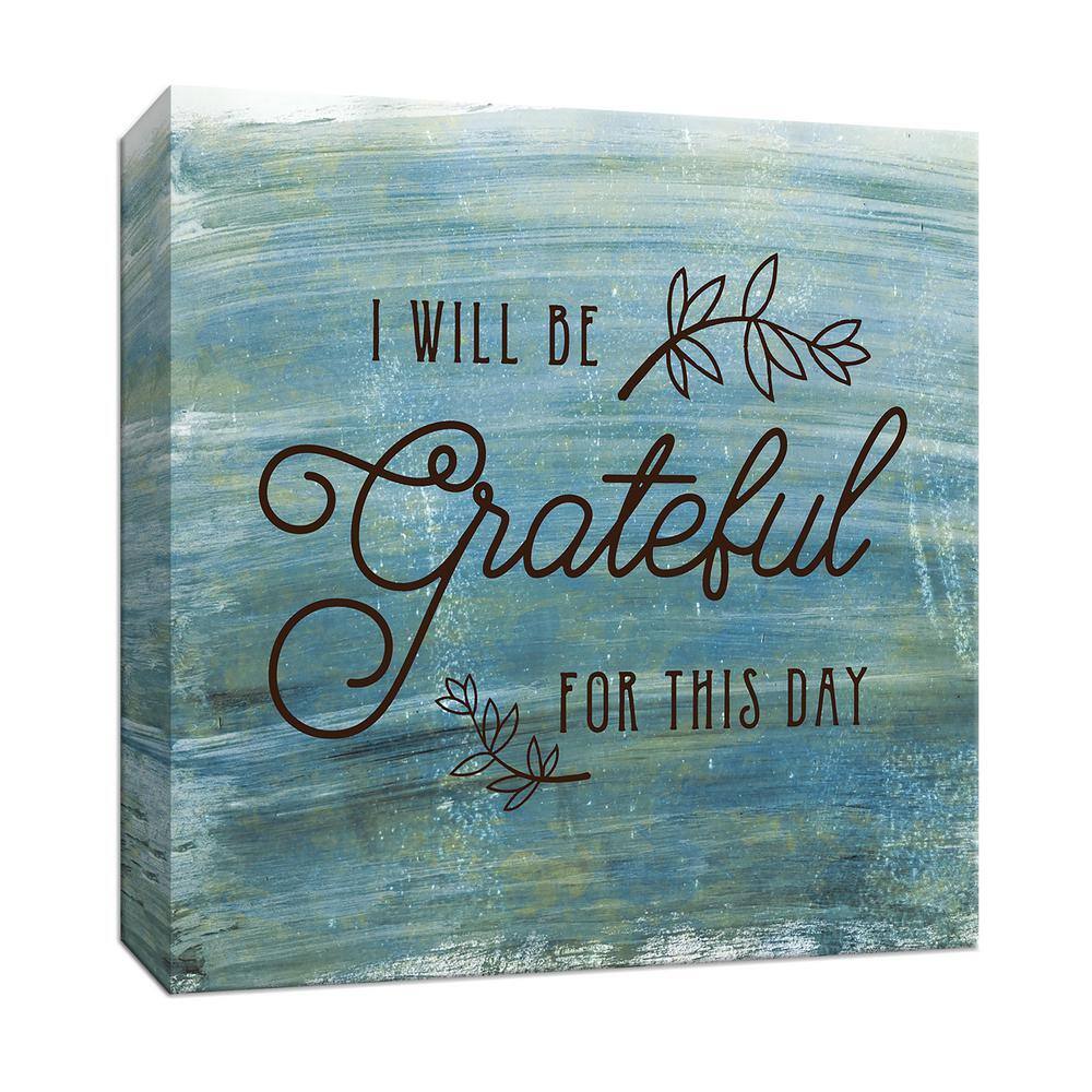 Ptm Images 15 In. X 15 In. ''grateful'' Canvas Wall Art 9-165824 - The 