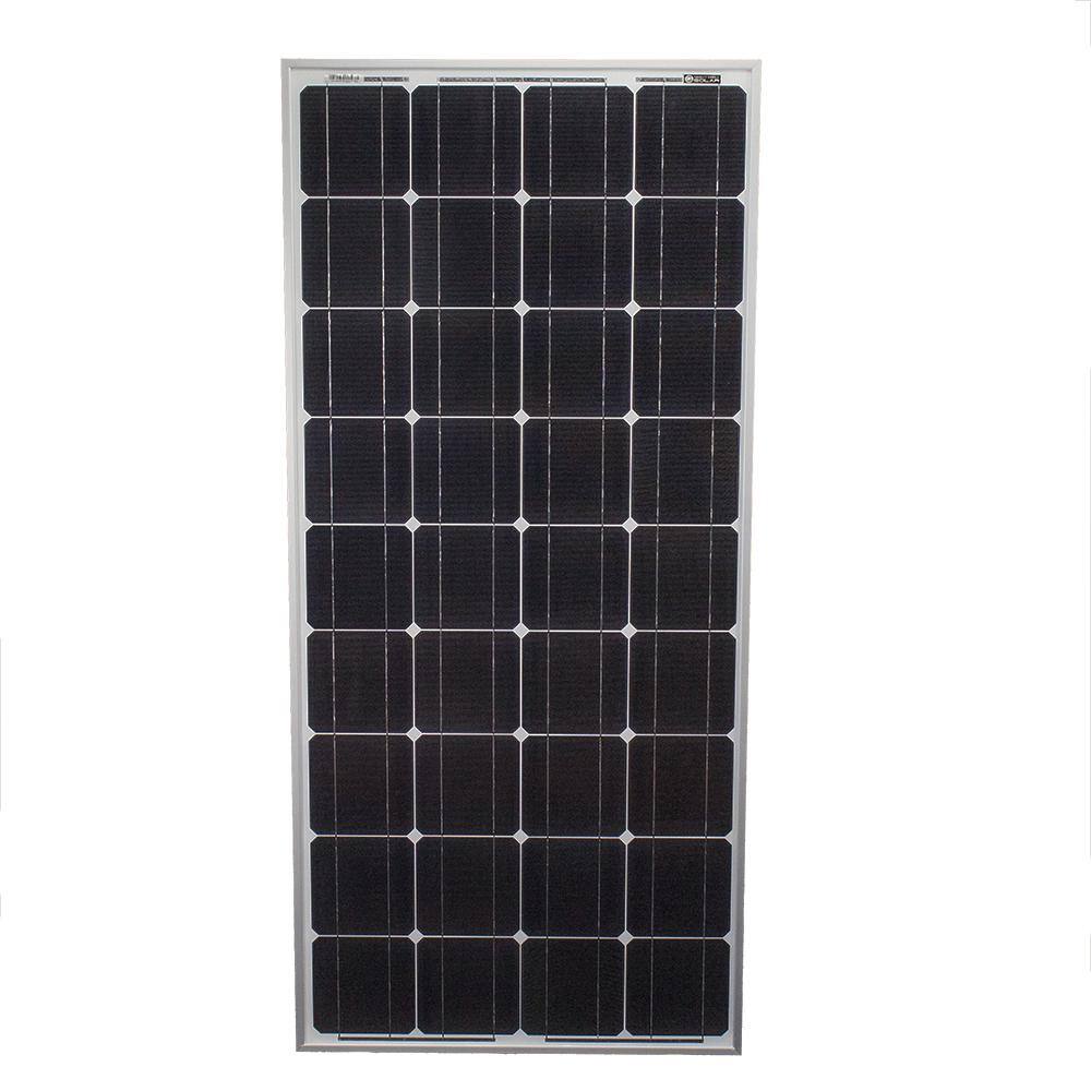MIGHTY MAX BATTERY 100-Watt Monocrystalline Solar Panel for RV's, Boats and  Off Grid Applications MLS-100WM - The Home Depot