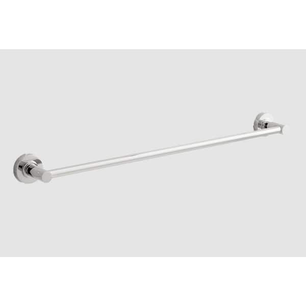 SIGNATURE HARDWARE Lexia 18 in. Wall Mounted Towel Bar in Chrome