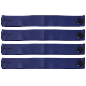 Blue Fade Resistant Fabric Curtain Tie Back (Set of 4)