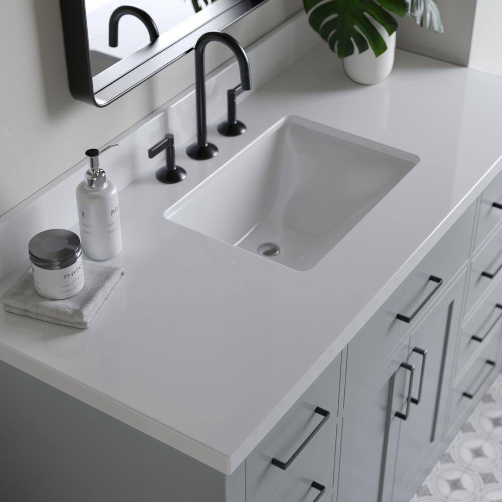 Hepburn 49" Grey Hardwood Single Basin Vanity Set