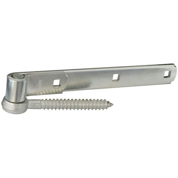 National Hardware 10 in. Zinc-Plated Gate Screw Hook/Strap Hinge without Fastener