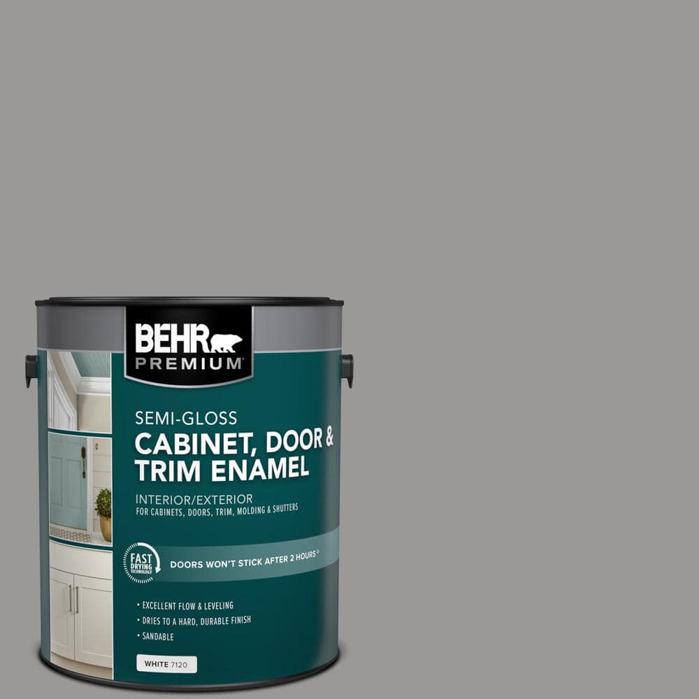 1 gal. #HDC-NT-10A Dolphin Gray Semi-Gloss Enamel Interior/Exterior Cabinet, Door & Trim Paint price history on PriceWatchPro