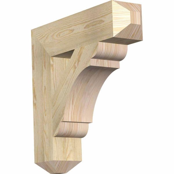 Ekena Millwork 6 in. x 26 in. x 26 in. Douglas Fir Olympic Craftsman Rough Sawn Bracket