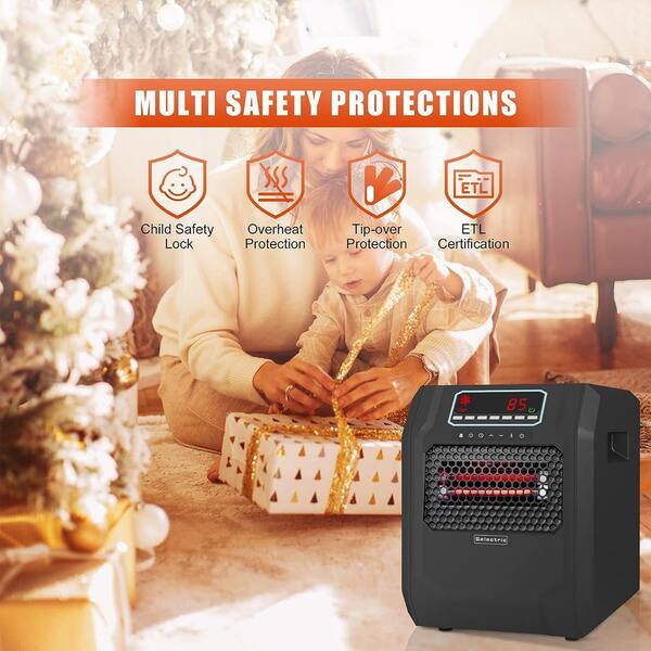 Space Heater For Indoor Use, 1500W Fast Heating Portable Electric