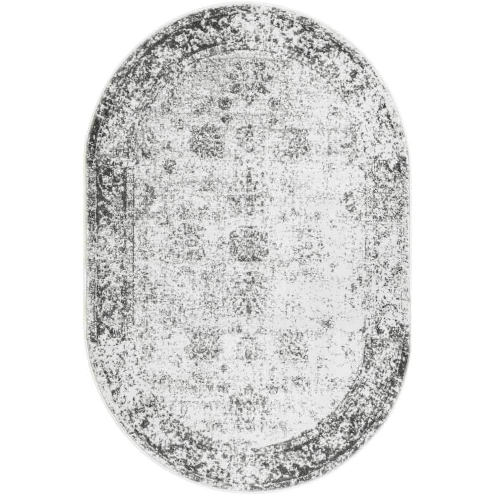 Sofia Casino Gray 4 ft. 1 in. x 6 ft. 1 in. Area Rug price history on PriceWatchPro