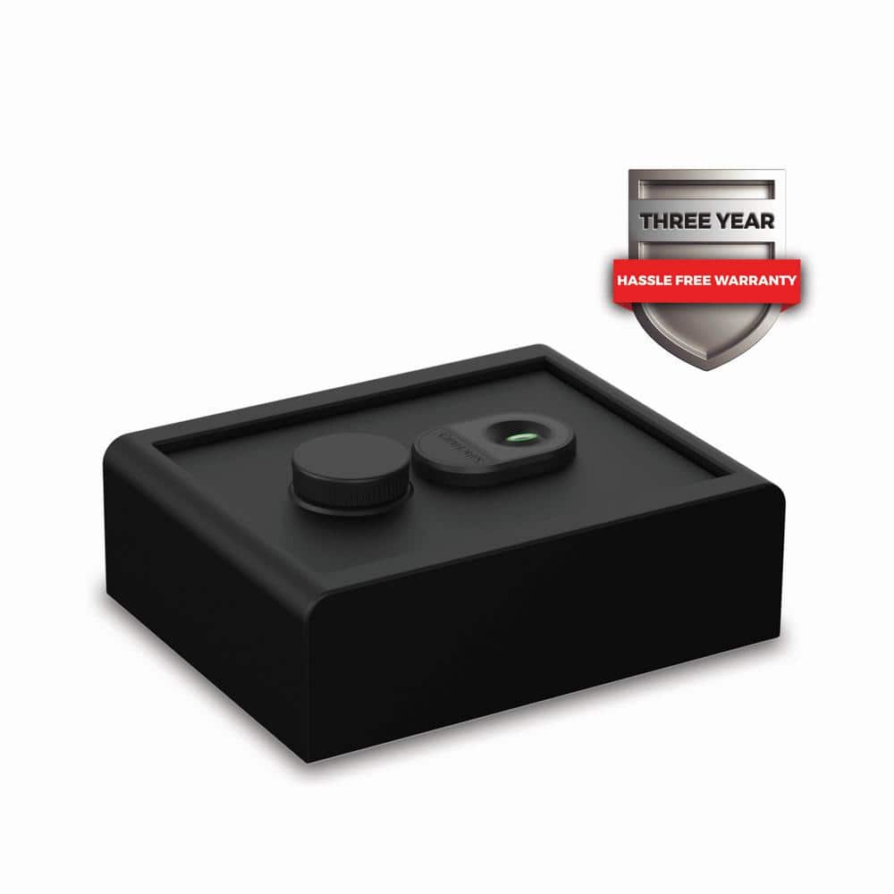 Home and Office 0.28 cu. ft. Security Vault with Biometric Lock, Matte Blac