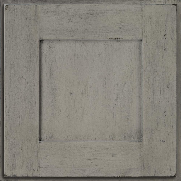 KraftMaid 14-5/8 in. x 14-5/8 in. Cabinet Door Sample in Aged River Rock