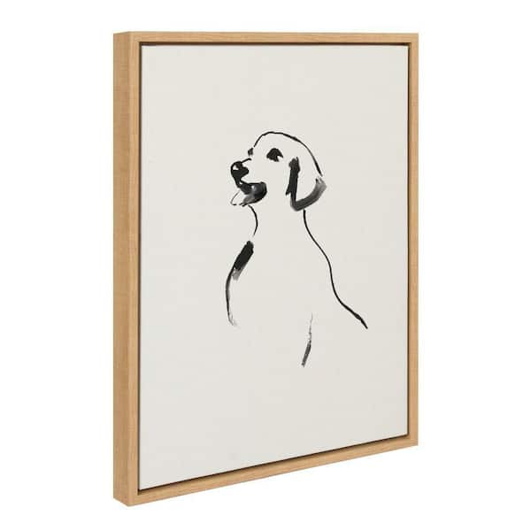 Kate and Laurel Sylvie 1056 Retriever by Teju Reval of SnazzyHues Framed Art Print 18 in. x 24 in.