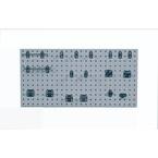 Triton Products 76983 Durahook kit gancio in acciaio zincato e pattumiera assortimento per Duraboard Pegboard 1/20,3 cm e 1/10,2 cm, 83-piece