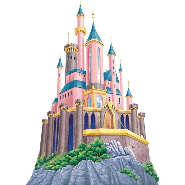 Fathead 48 in. x 67 in. Disney Princess Castle Wall Decal